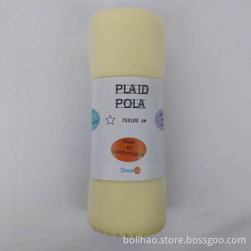 Mini baby blanket customized soft polar fleece blanket